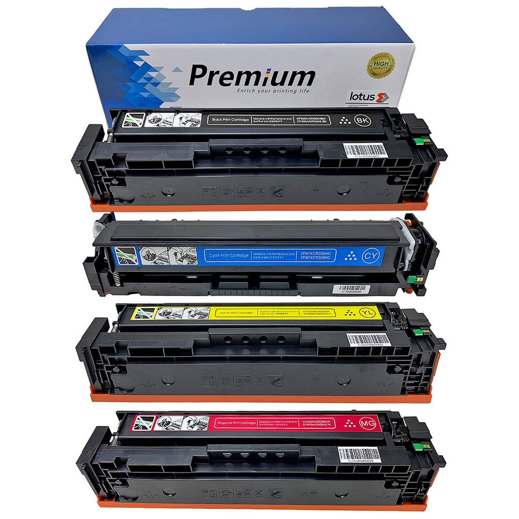 Kit 4 Cores Toner Compatível para Canon MF644 CRG-054 Marca Lotus para ...