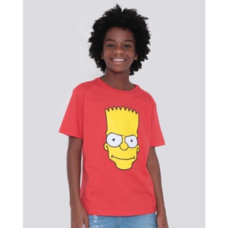 Camiseta Juvenil Simpsons Vermelha