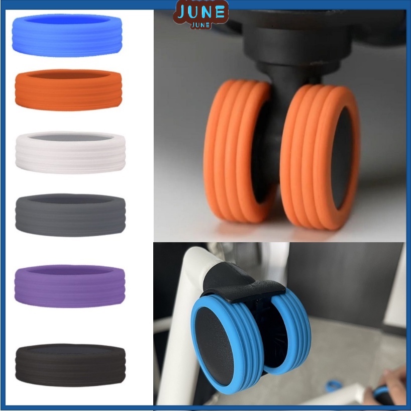 8Pcs/Set Protetor De Rodas De Bagagem De Silicone Para A Maioria Das Malas Reduzir O Ruído Acessórios Da Manga Do Rodízio