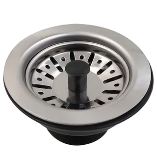 Válvula Americana Para Pia De Cozinha Inox 3.1/2 Com Puxador Cromado 9cm Cestinha Ralo Ralinho em Oferta na Shopee