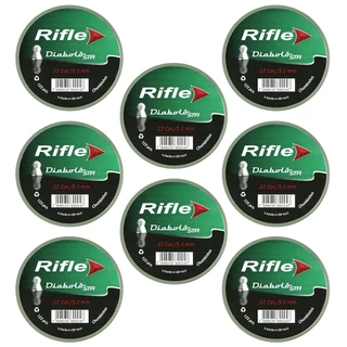 8x Chumbinho/Carabina 5.5mm 125un Rifle STR Diabolô