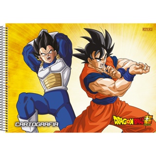Caderno Dragon Ball Personagens Cartografia e Desenho 60F - Shop Macrozao