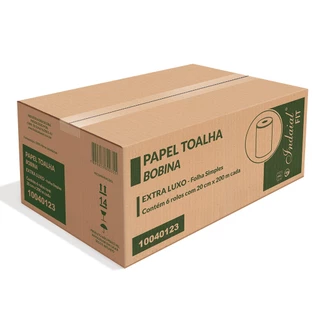 Papel Toalha Bobina Fit Extra Luxo 6x200m Ipel