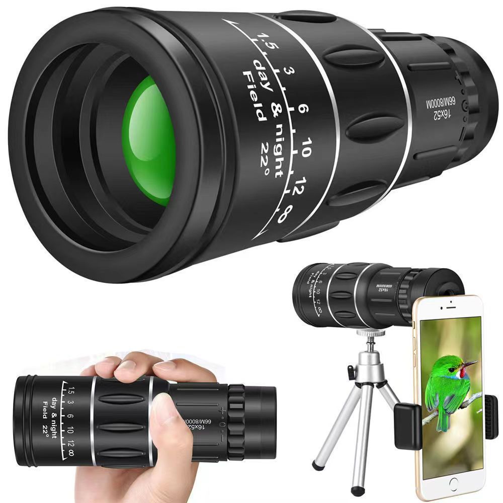Imagem do produto Profissional Telescópio monocular 16×52 lente óptica HD 10X Ampliação 8KM