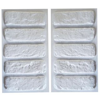 KIT 2Formas Tijolinho demolição placas de gesso 3d decorativ