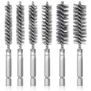 Escova De Limpeza Fabricação Prata Tubo De Arame De Aço Inoxidável 1 Pc 1/4In Dia