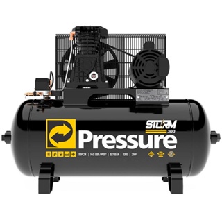 Compressor de Ar 10 Pés 2HP 100 Litros 110/220V Monofásico Pressure