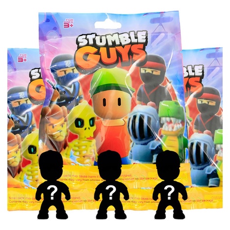 Stumble Guys 9 Cards + 3 Bonecos no Pacote Surpresa