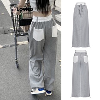 Lovito Casual Simples Drapeado Rendas Até Calças De Bolso Para Mulheres L73AD040