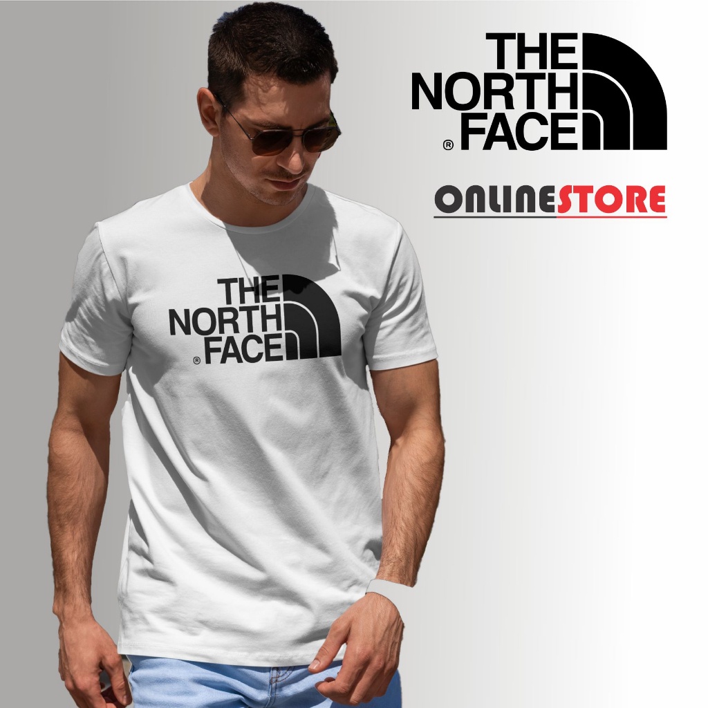 TNF The North Face-Logotipo Clássico Imprimir Camiseta De Manga Curta De  Algodão Masculina E Feminina