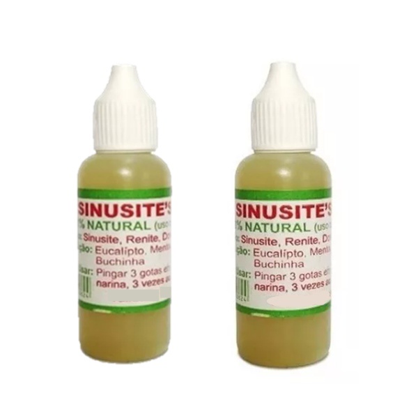 Gotas Sinusite's 20 Ml - Uso Nasal Rinite/Sinusite - 2 Unidades ...