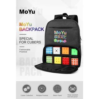 [MoYu Backpack Bag Mochila Profissional Preta Para Cubos Mágicos De Quebra-Cabeça Saco Competição De Velocidade Grande Volume 42x32x15,5cm