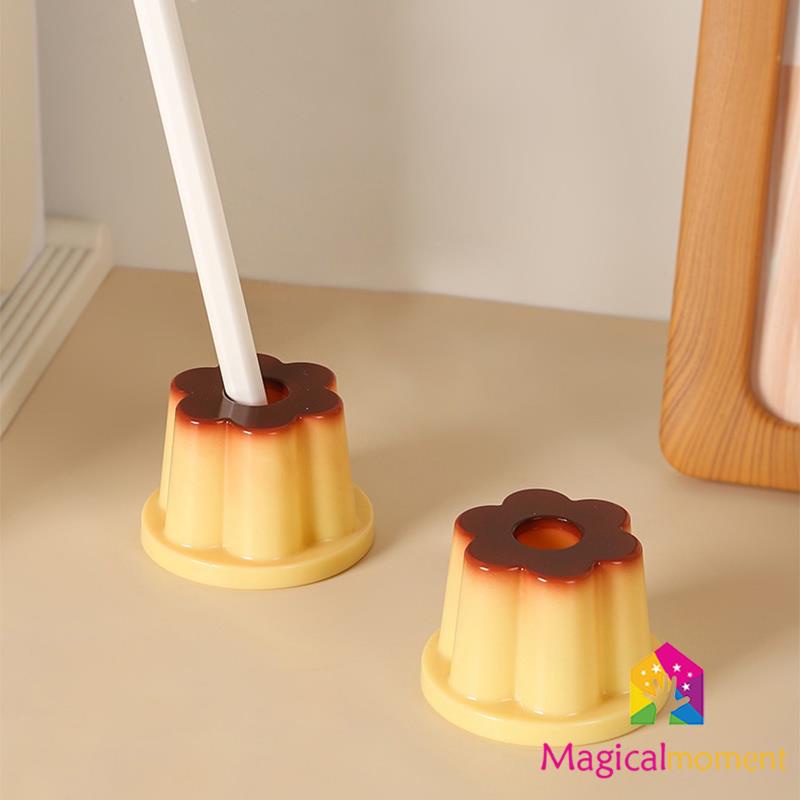 Porta-Lápis De 1 Peça Pudim Fofo Estudante Desenho Animado Criativo Desktop Ornamento Geleia Forma De Caneta