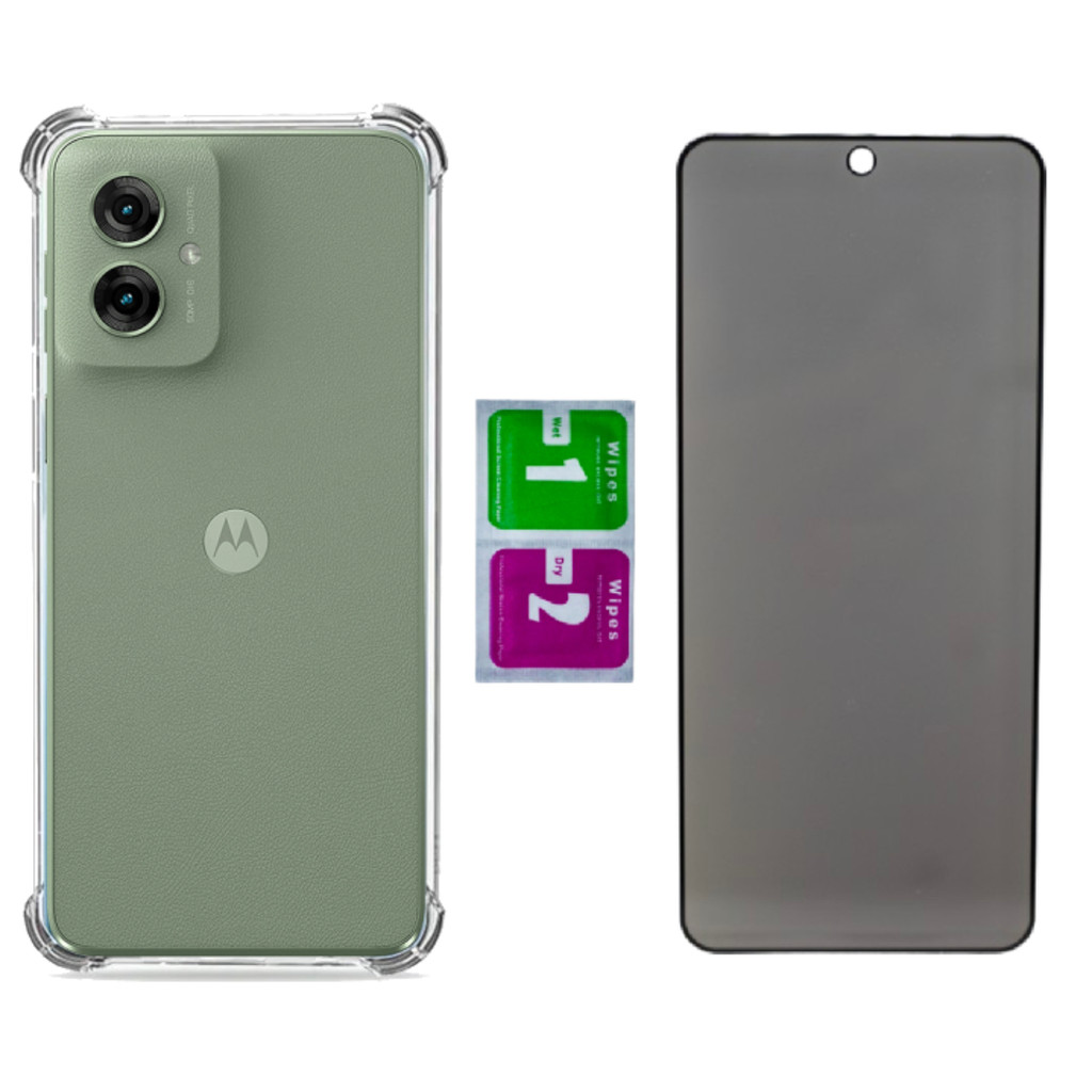 Capa Anti Impacto Para Moto G55 + Pelicula Privacidade