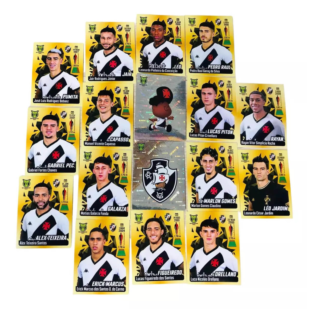 Figurinhas Campeonato Brasileiro 2023 Time Vasco | Shopee Brasil