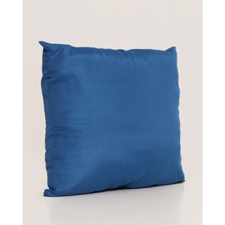 Almofada Quadrada Lisa 40x40cm Microfibra Acetinada Marinho