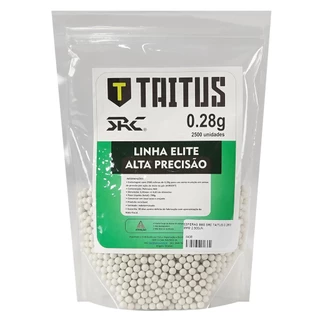 Esferas Plásticas Airsoft Bbs 0.28 Taitus 2500un. Alta Precisão