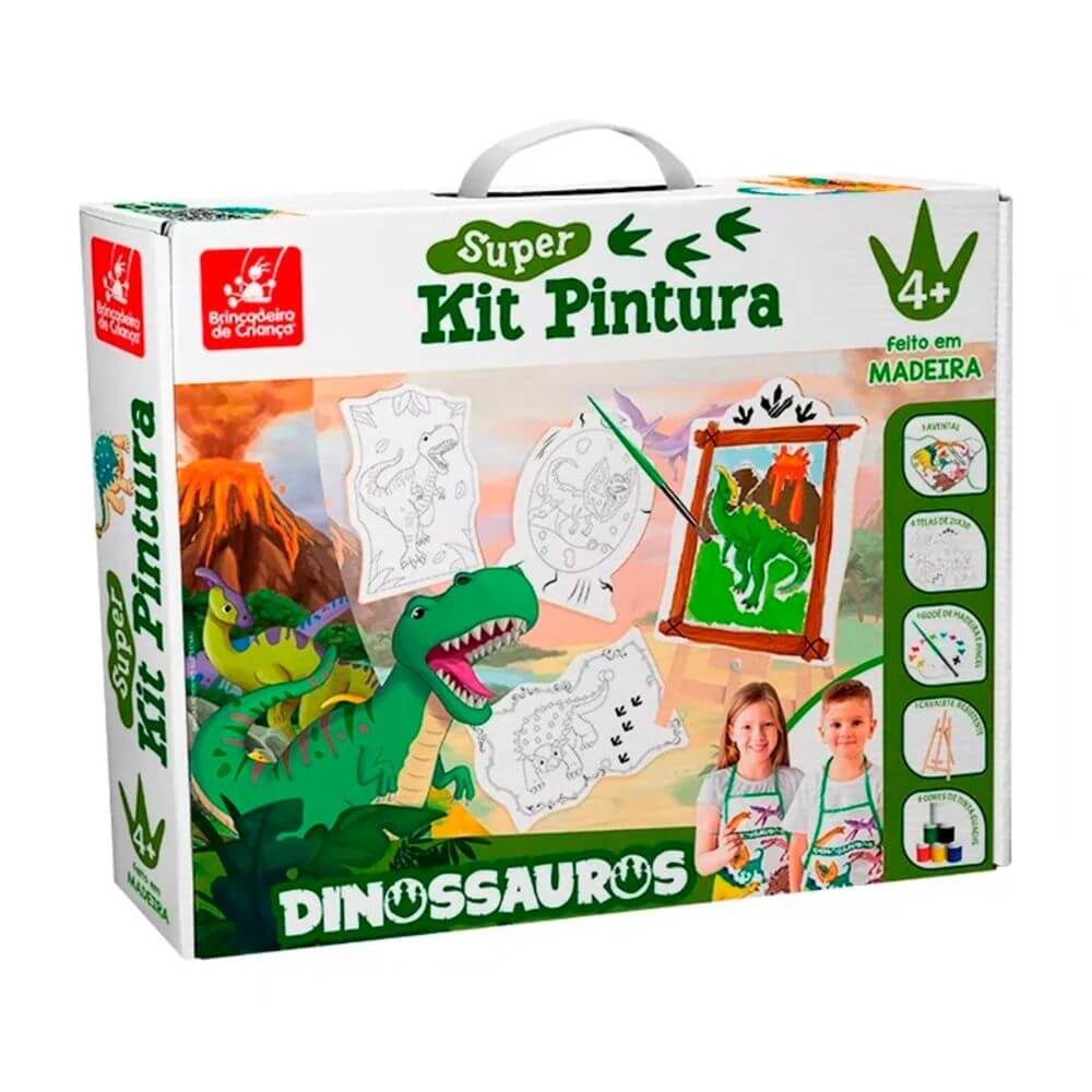 Kit Pintura Infantil Cocomelon C/cavalete 4 Telas 0514- Nig