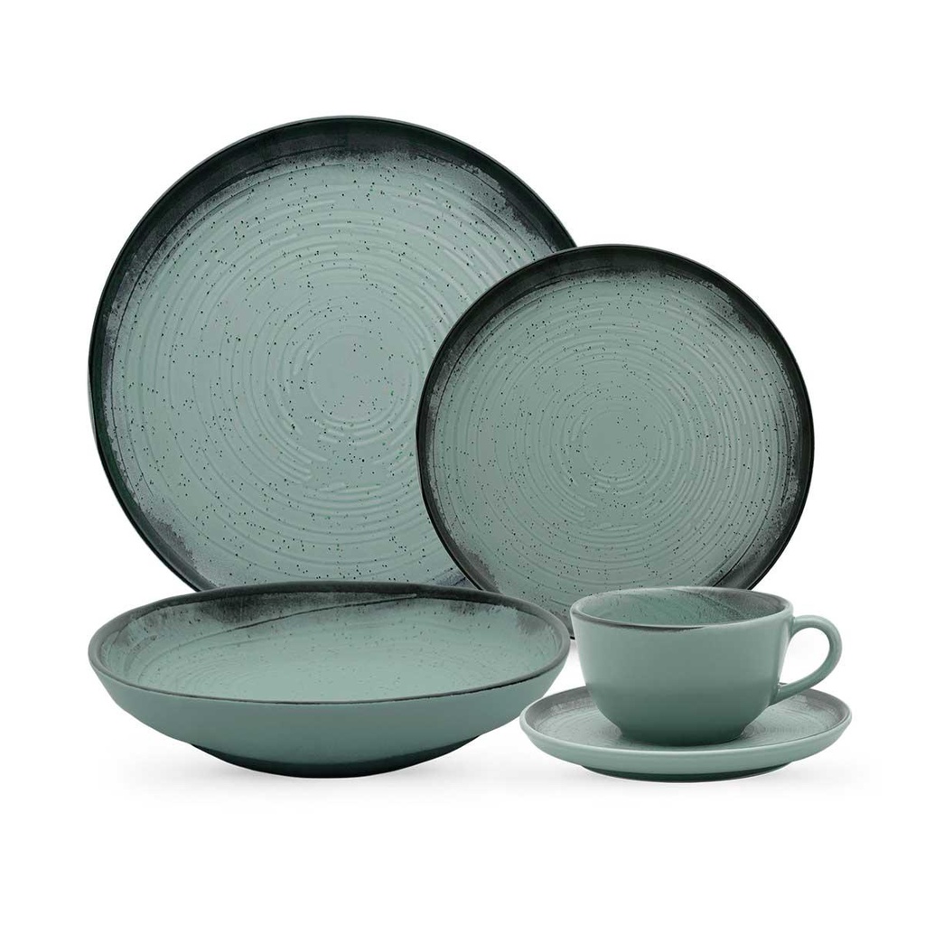 Aparelho de Jantar e Chá 20 Peças Oxford Flat Pacífico