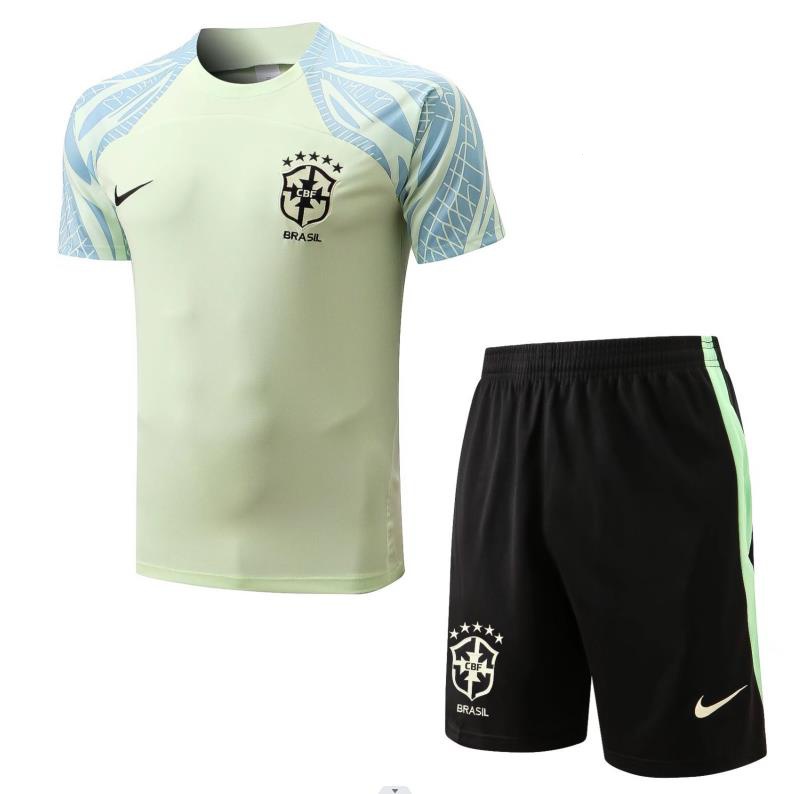 Thai Time Camisa/Treino Camisa De Futebol Brasil Copa Do Mundo Personalização Team Set Masculino Blusa De Treino Camisa De Futebol