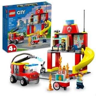 LEGO city quartel e caminhão dos bombeiros (153 peças)