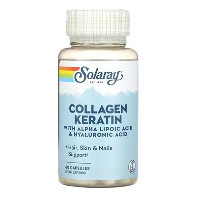 Queratina de Colágeno Tipo I, II, III, 60 Cápsulas - Solaray | Shopee ...