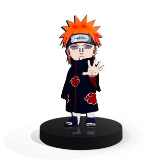 Totem Pequeno Boneco Naruto Sasuke Uchiha 7cm + Base