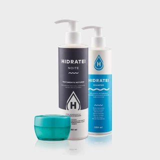 Kit Hidratei Noite + SHRP Creme Proteico + Shampoo