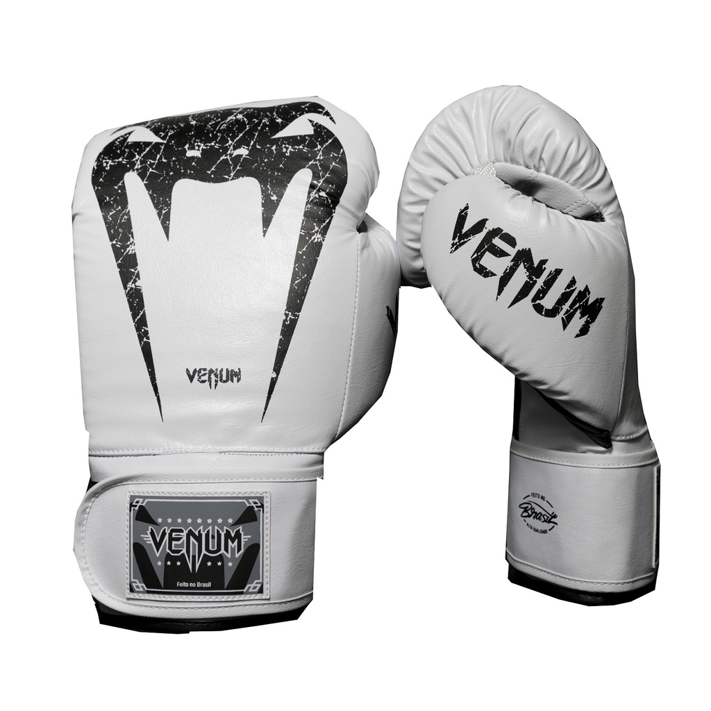 Luva de Boxe Venum Giant Brasil - Branca | Shopee Brasil
