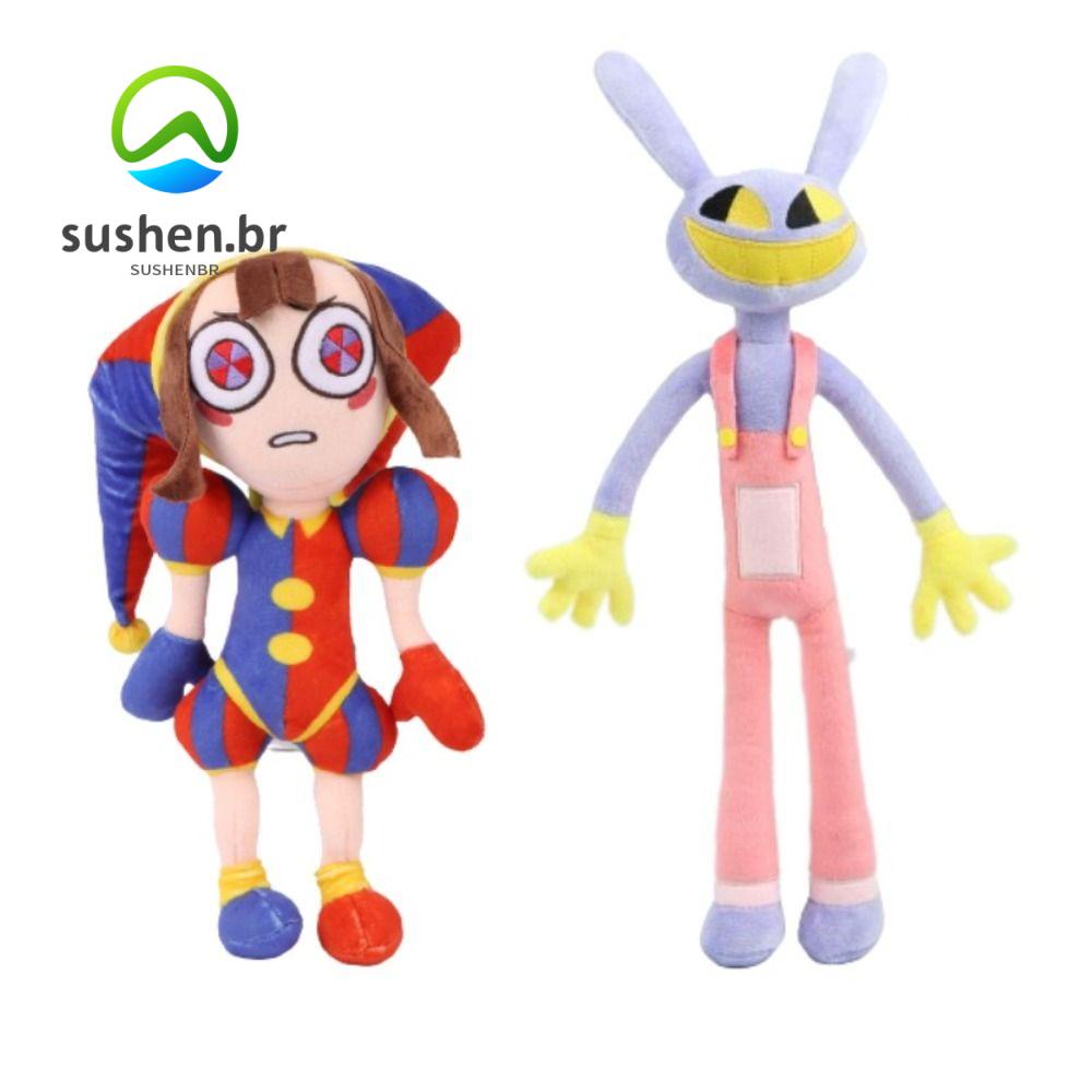 SUSBR O Incrível Circo Digital , Boneca De Natal Anime De Pelúcia Coelho Pomni Jax