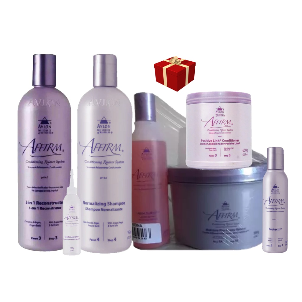 Kit Affirm 7 Passos Relaxamento Hidróxido De Guanidina 900g | Shopee Brasil