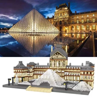 3300pcs Louvre Miniatura De Diamante Pequenos Blocos De Construção De Partículas Modelo De Brinquedo De Lazer