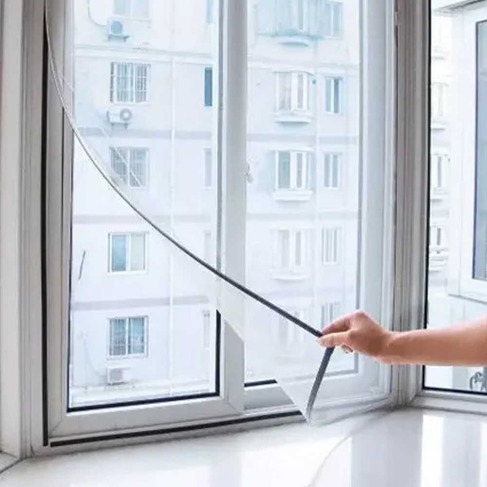 Tela Mosquiteiro Anti-inseto Mosquito Janela Com Autocolante com Velcro contra Mosquito Pernilongo Dengue