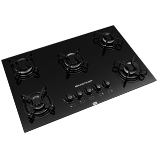Cooktop a Gás 5 Bocas Mesa Vidro Ative BDD75AE Brastemp