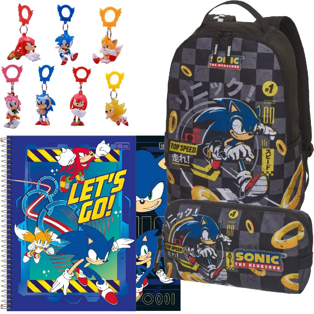 Chaveiro para Mochila Sonic The Hedgehog Sonic Correndo Just Toys