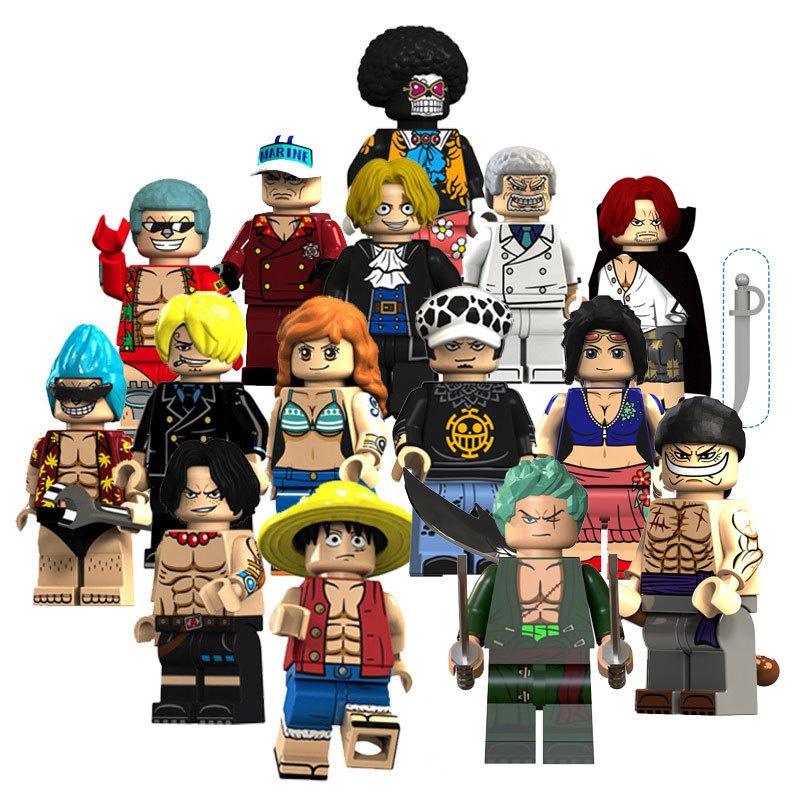 One Peça Série Luffy Lego Luffy Lego Brinquedos De Blocos Construção ：lego manicraft minifigura