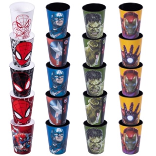 Kit 20 Copos 320 ml Personagens Marvel Ovos Páscoa Plasútil