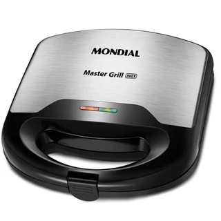 Sanduicheira e Grill Antiaderente Inox Master S-20 750w Mondial