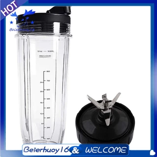 Tampa E Copo 32OZ Lâmina De 7 Aletas Para Compatível Com O Ninja Auto IQ 1000W Peças De Reposição De Acessórios Do Misturador BL482