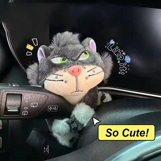 Decoração De Carros Bonecas De Gato Luzes De Direção Wiper Wye Shield Gromit Dog Pilot Pawdog Ornamentos Interiores Acessórios