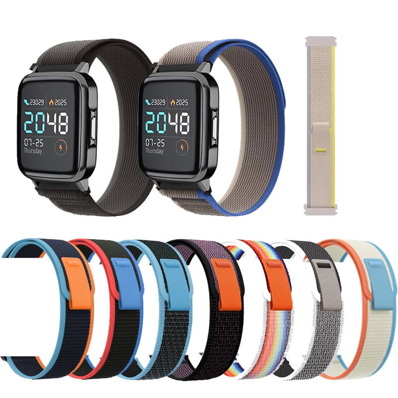 Pulseira De Nylon Para Haylou Solar LS05 RT LS05S RS3 LS04 RT2 LS10 GST LS02 RS4 Plus