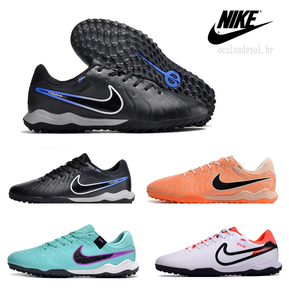 Tênis De Futebol Chuteira Society Couro Masculino Tiempo Legenda X 10 ...