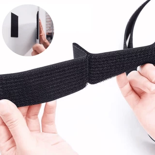 Velcro Dupla Face Adesivo 2M Fecho De Contato Decoração Quadro Roupas Tapete Cabos Suportes Objetos