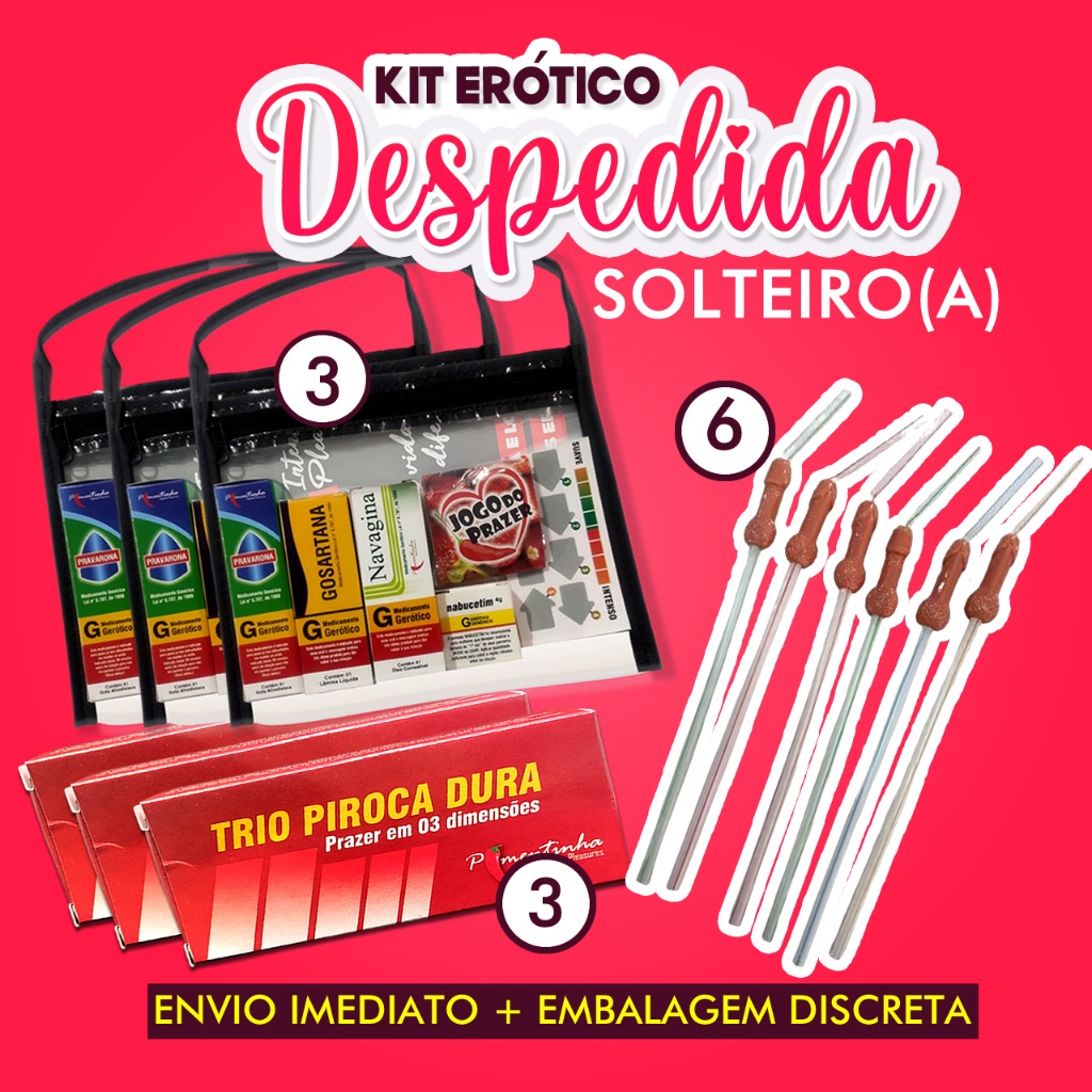 Kit despedida de solteira Solteiro chá de lingerie penis brincadeira  produtos eroticos sex shop kit farmacinha jogos