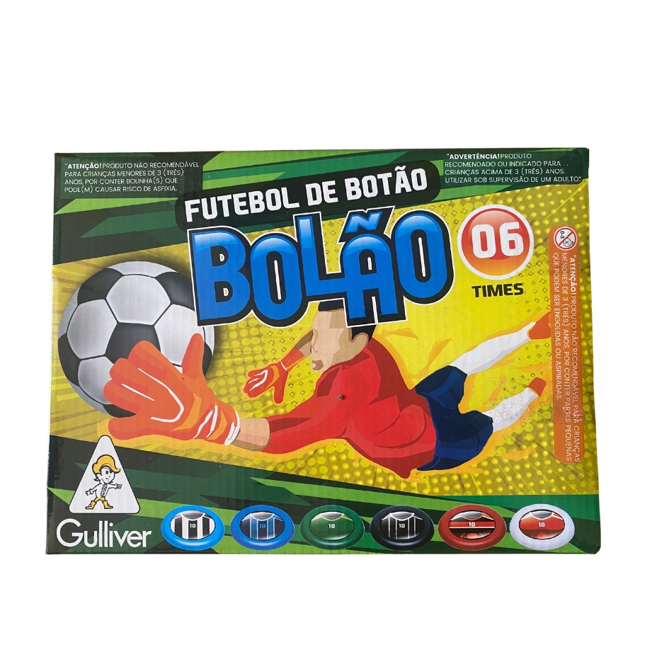 Jogo Futebol De Botão Completo Com Seleções 2 Times Original Gulliver em  Promoção na Americanas