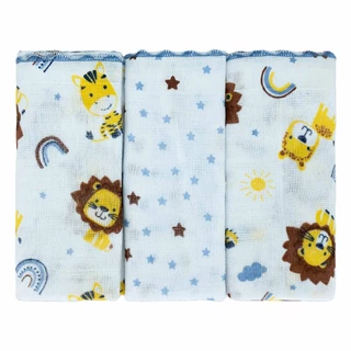 Fralda com 03 Unidades Leão Azul Bublim Petit em Oferta na Shopee
