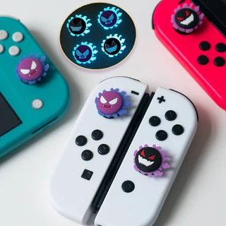 Gengar Luminous Thumb Grip Caps , Capa De Joystick De Silicone Macio Compatível Com Nintendo Switch/OLED/Lite-4pcs