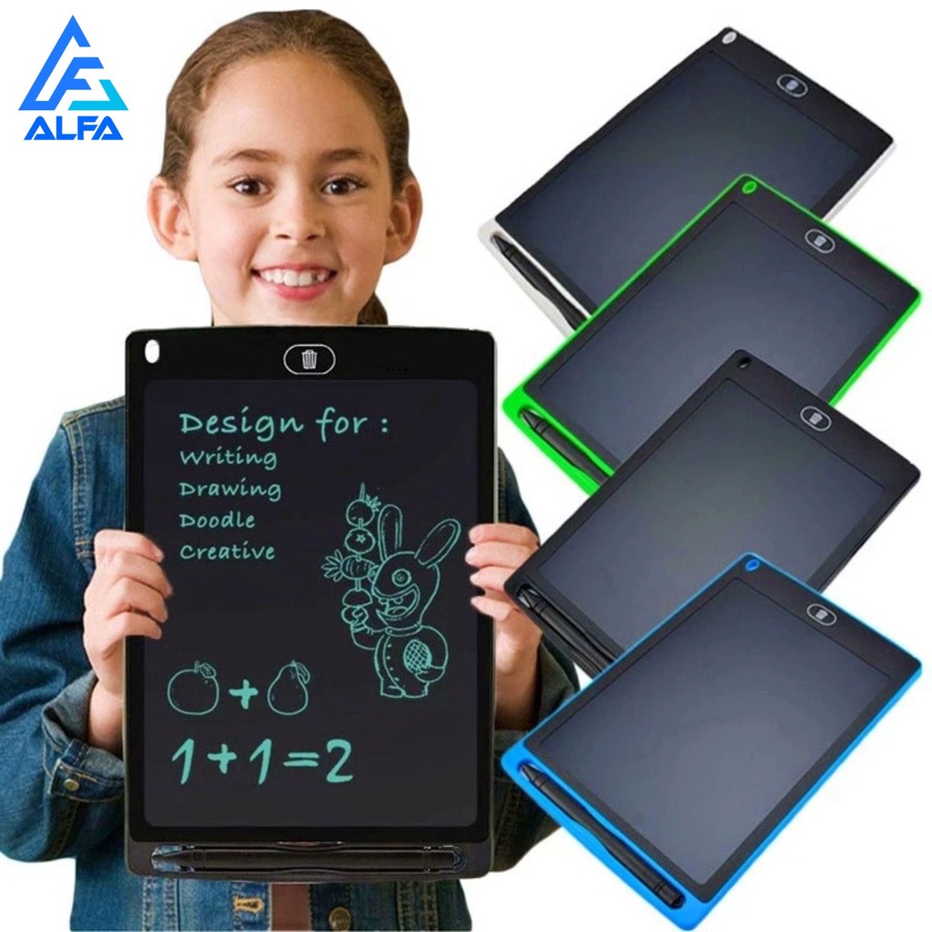 Lousa Mágica Tela Lcd 8.5 /10 /12 Polegadas Infantil De Escrever E Desenhar Tablet JORGER