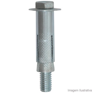 Chumbador 1/4"x2" com parafuso, arruela, jaqueta e cone para fixação pesada CHU/01 Fixtil
