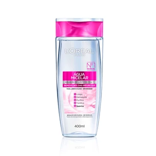Água Micelar Loreal Paris Solução de Limpeza 5 em 1 - 400ml em Oferta na Shopee
